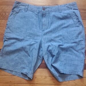 GAP Light Blue Chambray Denim Women's Bermuda Shorts, Size 12